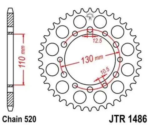 Звезда ведомая JTR1486 41