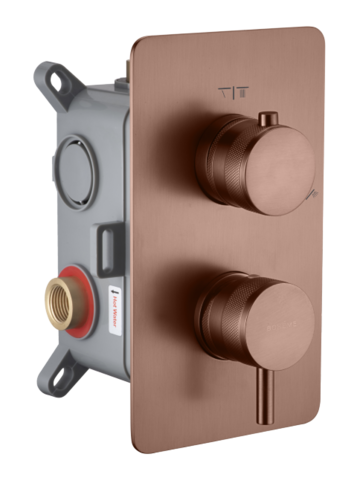 Boheme Cell 135-2-BRB Смеситель для ванны встроенный 2-х проходной, цвет: брашированная бронза