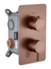 Boheme Cell 135-2-BRB Смеситель для ванны встроенный 2-х проходной, цвет: брашированная бронза