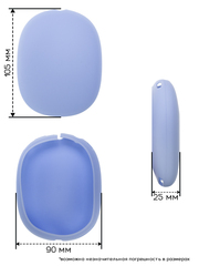 Комплект силиконовых накладок AirPods Max (Голубой)