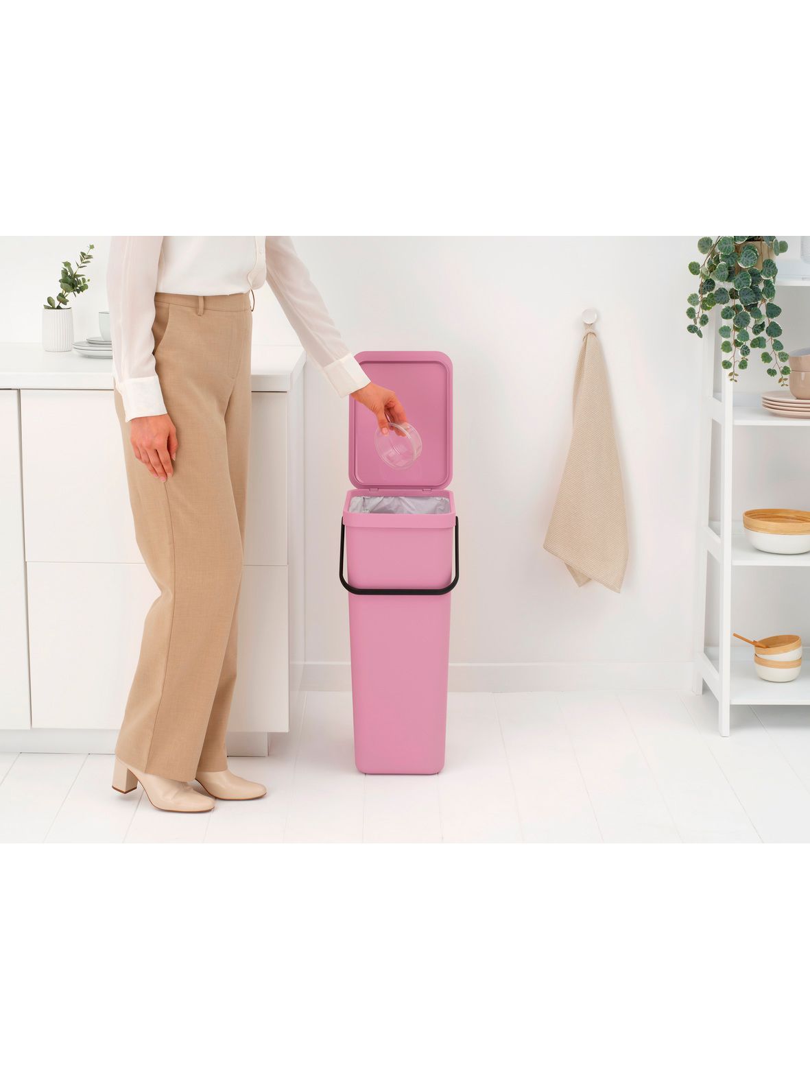 Встраиваемое мусорное ведро Sort&Go (40 л), Лилово-розовый, арт. 255526 - фото 6