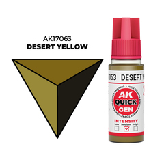 AK Interactive Desert Yellow Quick Gen - контрастная акриловая краска, 18 мл