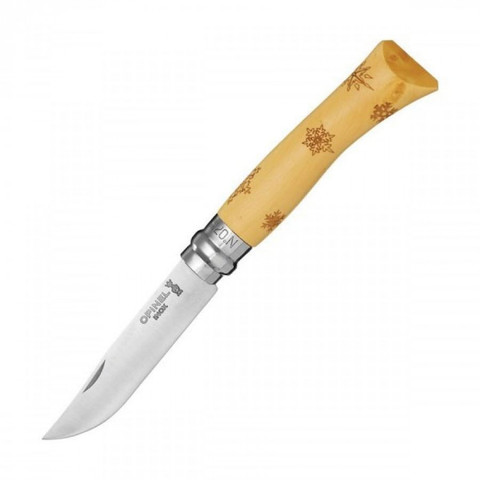 Нож Opinel №7 Nature, нержавеющая сталь, рукоять самшит