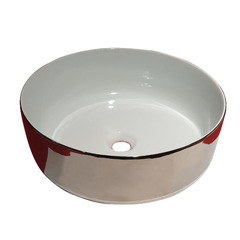 ArtCeram Cognac COL001 01 57 Раковина накладная, 42x42, цвет: платина , белый фото