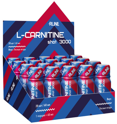 Спортивный напиток RLINE L-Carnitine Shot 3000 Лесные ягоды