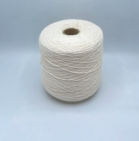 Бобинная пряжа (пр.Италия), art.Cotone, 350м/100 гр. 100%Хлопок, цвет-Сливки , арт.34745