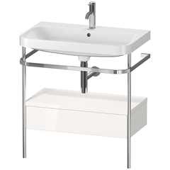 Duravit Happy D.2 Plus HP4842O2222 Консоль напольная с умывальником 775х490х850 мм, с 1 отв под смесит, 1 ящик, выпуск и сифон в комплекте, цвет белый глянцевый фото