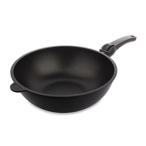 Вок 28 см (2,2 л), съемная ручка, AMT Frying Pans Titan арт. AMT I-1128S