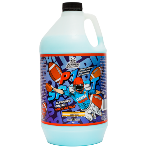 Leraton Очиститель-полироль пластика P1 SPORT 3,8л