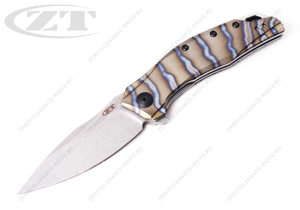 Нож Zero Tolerance ZT0357TS Custom Anodized Tiger Stripe Titanium