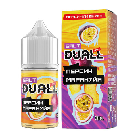 Жидкость DUALL EXTRA Salt 2% HARD 30 ml - Персик Маракуйя
