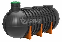 Резервуар для дизельного топлива 15-OIL наземный Родлекс цилиндрический 15000 л. горизонтальный (2400x4750x2500см;702кг;черный) - арт.559941