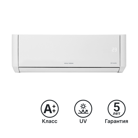 Купить Сплит-система инверторная Royal Thermo Барокко Вайт (Barocco White)-24 недорого со склада в Хабаровске, Якутске, Владивостоке, Южно-Сахалинске, Благовещенске