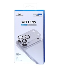 Защитное стекло i-Phone 17 Pro Max на линзы камеры Keephone WELLENS серое