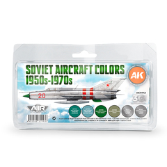 Набор красок AK interactive Soviet Aircraft Colors 1950s-1970s Set 3G, 6 красок