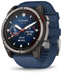 Умные часы Garmin Quatix 8 51 мм AMOLED Sapphire Titanium Синий | Captain Blue (010-02905-91 | 010-02905-90)
