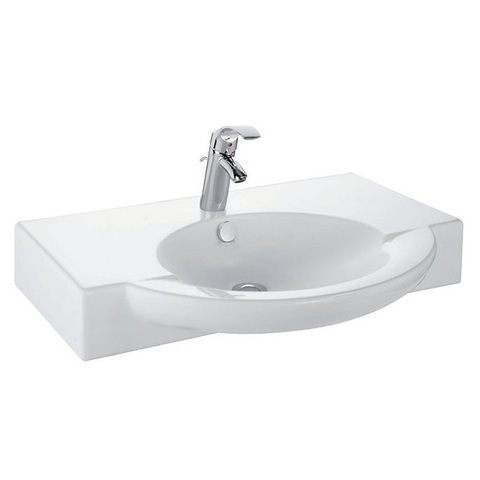 Jacob Delafon Presquile E1343-00 Раковина полувстраиваемая со столешницей 80 x 35/53,5 см