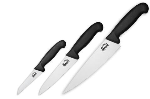 Набор кухонных ножей (овощной, универсальный и шеф нож) Samura Butcher SBU-0220