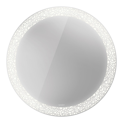 Duravit Happy D.2 Plus HP7480G0000 Зеркало круглое d700 мм, декор: organic, LED 3500, 31w, сенсор, регулировка яркости, приглушение света + выключатель
