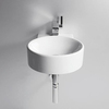 Simas Flow FL14bi*1 Раковина круглая подвесная 40х49,5см, с 1 отв. пробитым вручную, цвет белый