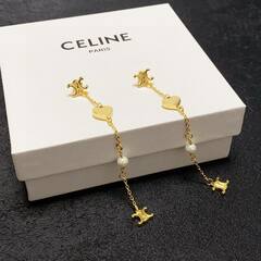 30344-Серьги длинные с подвесками Celine