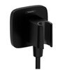 Hansgrohe FixFit Q 26887670 Шланговое подключение с держателем ручного душа (чёрный матовый)