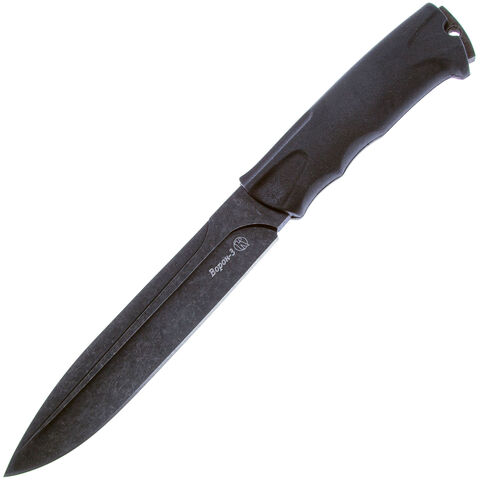 Нож Ворон-3 Кизляр 014302, сталь AUS-8 Blackwash, эластрон, 03017