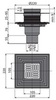 Alcaplast APV2324 Душевой трап свободностоящий