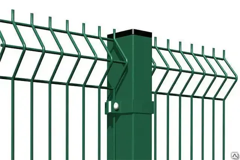 Панель 3D ограждения из стальных прутьев с 3 ребрами жесткости (с цинковым покрытием)
