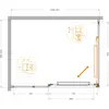 Cezares LUX-AH-FS-11-130/100-C-GM Душевой уголок