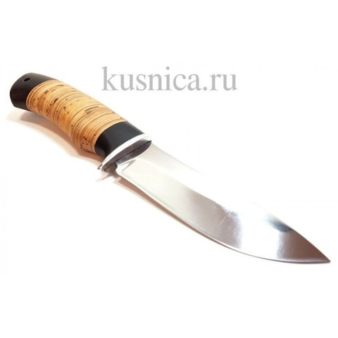 Нож из кованой стали Х12МФ Кабан (рукоять береста и граб) A506