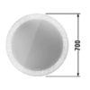 Duravit Happy D.2 Plus HP7480G0000 Зеркало круглое d700 мм, декор: organic, LED 3500, 31w, сенсор, регулировка яркости, приглушение света + выключатель