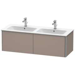 Duravit XSquare XS407504343 База под раковину 1280х478х400 мм, с 2 выдв ящик, цвет базальт матовый(для 233613) фото