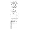 Simas Flow FL14bi*1 Раковина круглая подвесная 40х49,5см, с 1 отв. пробитым вручную, цвет белый