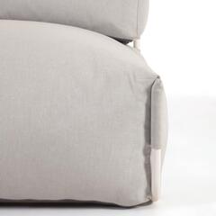 Square пуф квадратный со спинкой 101 x 101 см, светло-серый, для садового модульного дивана