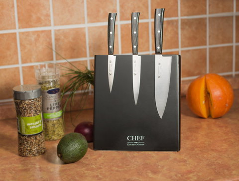 Подставка для ножей, ДСП, Chef, CH-002/BL