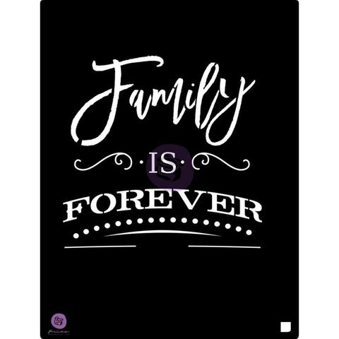 Трафарет Prima Marketing Stencil 24,1х30,4 см - Family Is Forever