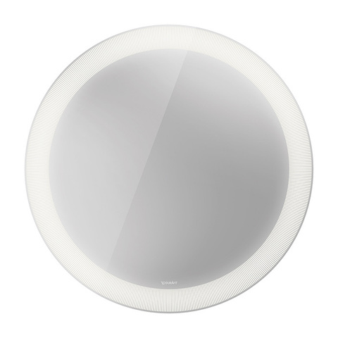 Duravit Happy D.2 Plus HP7481S0000 Зеркало круглое d900 мм, декор: radial, LED 3500, 41w, сенсор, регулировка яркости, приглушение света + выключатель
