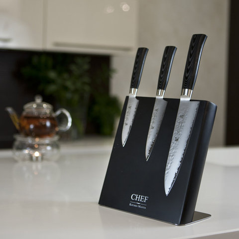 Подставка для ножей, ДСП, Chef, CH-002/BL