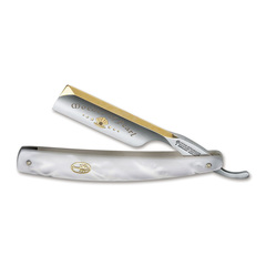 Фото Опасная бритва Boker Mother of Pearl 2.0 6/8, высокоуглеродистая сталь O-1, рукоять перламутр