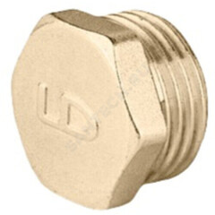 Заглушка латунь Ду 25 (1") НР LD LD.65.505.25