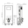 WasserKRAFT Glan 66TLT.010.ME.BL.MG03 Инсталляция для унитаза с клавишей