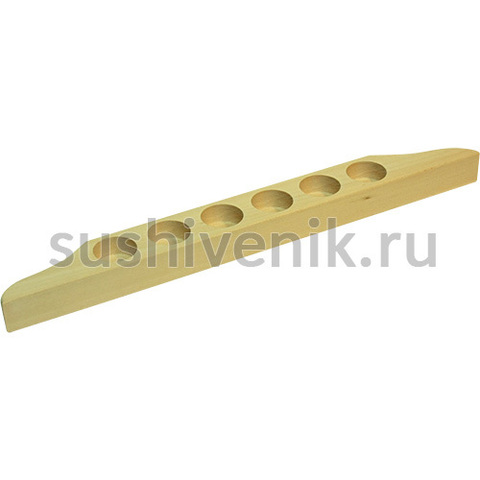 Полочка-подставка для масел (6 отверстий) для сауны - 8