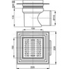 Alcaplast APV10 Душевой трап свободностоящий