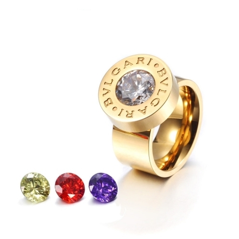 Кольцо Yellow Gold (сменные камни)