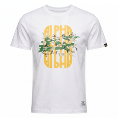 Футболка Alpha Industries Alpha Camo Tee White (Белая)