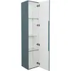 BelBagno UNO-1600-1A-SC-AO Шкаф подвесной с фрезерованной ручкой с торца фасада, одной распашн. дверц. доводчик., дв. полки, ун.,330x300x1600,Голуб.Мат.
