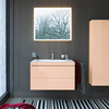 Duravit L-Cube LC6927O1010 Тумба C-bonded 80 см цвет абрикос жемчужный + раковина белая с фронтом цвета абрикос жемчужный(спеццена ТОЛЬКО со склада!)