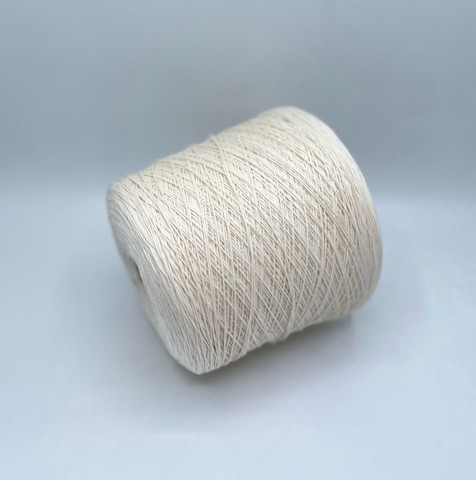Бобинная пряжа (пр.Италия), art.Cotone, 350м/100 гр. 100%Хлопок, цвет-Сливки , арт.34745