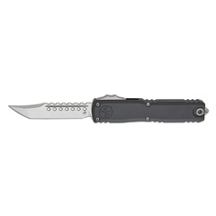 Фото Автоматический нож Microtech Ultratech Gen III ZBP Hellhound, сталь M390MK, рукоять алюминий, черный